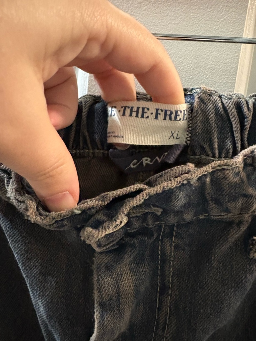 Free people crvy wide leg jeans NWOT XL - Picture 3 of 4